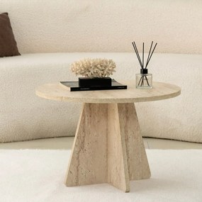 Măsuță de conferință Mushroom Travertine