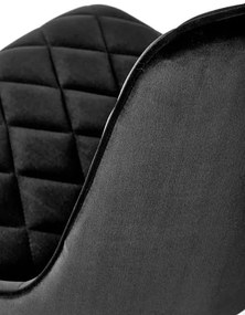 Scaun K450 velvet negru