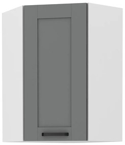 Dulap superior de bucătărie de colț Lucid 58 x 58 GN 90 1F (dustgrey + alb). 1045552