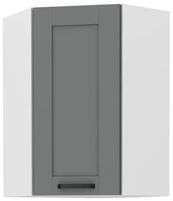 Dulap superior de bucătărie de colț Lucid 58 x 58 GN 90 1F (dustgrey + alb). 1045552