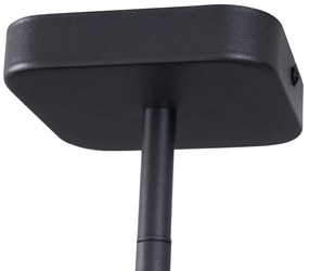 Spot modern de plafon negru rotund GU10 35mm rotativ și înclinabil - Kate