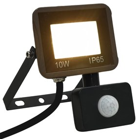 Proiector LED cu senzor, 10 W, alb cald 1, Alb cald, 10 w, 10 w