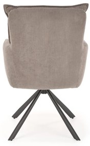 Scaun rotativ K528 velvet gri