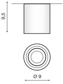 Azzardo AZ2690 - Plafonieră baie BRANT 1xGU10/50W/230V IP44