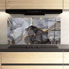 Panou Sticla Bucatarie, 60x120cm, Protectie aragaz, Antistropi, Termorezistent, Abstracte, Marble, Abstract Marble