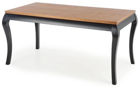 Masă de sufragerie Warin (gri închis + negru) (pentru 6 până la 8 persoane). 1028063