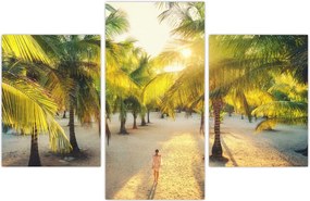 Tablou - Femeie între palmieri (90x60 cm)