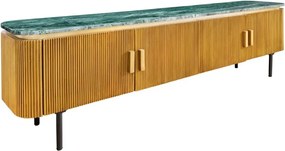 Comoda TV design retro cu blat din marmura Veneziano 160cm A-44534 VC