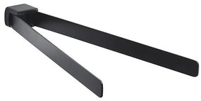Suport rotativ de perete pentru prosoape Gedy PIRENEI 36 cm negru mat