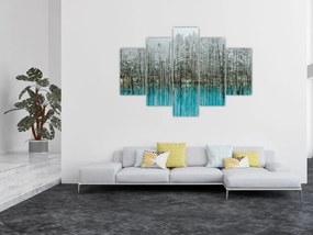 Tablou - Pescărie turcoaz, Biei, Japonia (150x105 cm)