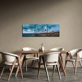 Tablou cu far (cu ceas) (90x30 cm)