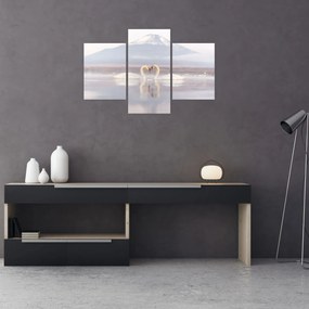 Tablou - Lebede îndrăgostite (90x60 cm)