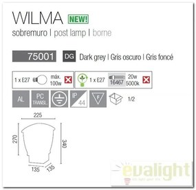 Stalp exterior IP44 Wilma 75001