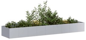 vidaXL Jardinieră 360x80x40 cm oțel galvanizat
