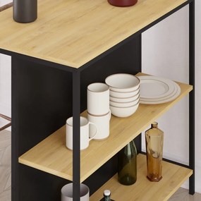 Masă de bar cu aspect de lemn de stejar 60x100 cm Sagi – Marckeric