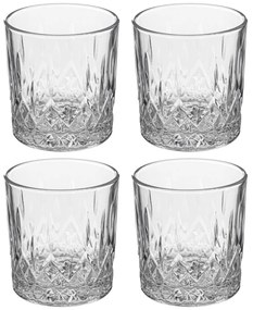 Set 4 pahare pentru whiskey CHARLES, 240 ml