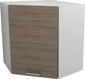 Corp Superior Colt Lecce, Stejar Sonoma Inchis/Alb, 60 x 60 x 65 cm
