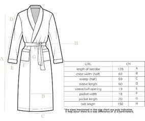 Halat de baie albastru L/XL din micropluș Cosy – Tiseco Home Studio