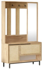 Cuier cu raft pentru pantofi Once Walnut and Oak