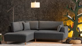 Canapea de colț Felix Extra Soft Corner Sofa Left-Dark Grey Gri inchis