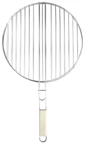 Kerek grillrács fa fogantyúval 40 cm