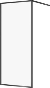 Paravan de dus tip Walk-in Cersanit Larga negru 90x200 cm