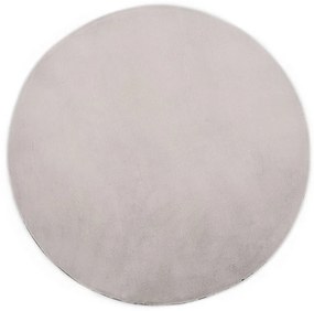Covor, gri, 160 cm, blana ecologica de iepure Gri, O 160 cm