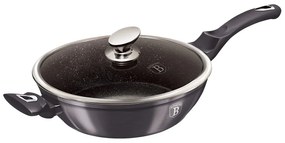 RESIGILAT - Tigaie marmorata cu capac 32 cm Carbon Pro Berlinger Haus BH 7139