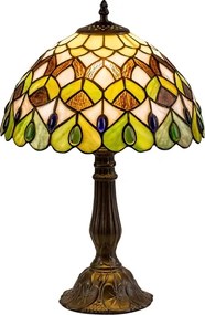 Brilagi - Lampă de masă Tiffany MARGARET, cu vitralii, 1xE27/40W/230V
