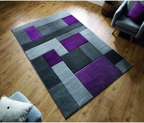 Covor Flair Rugs Cosmos Purple, 160 x 230 cm, gri-mov