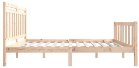 Cadru de pat, 120x200 cm, lemn masiv Maro, 120 x 200 cm