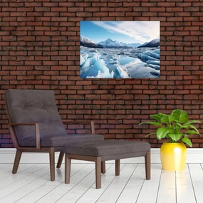 Tablou pe sticlă - Formațiuni glaciare (70x50 cm)