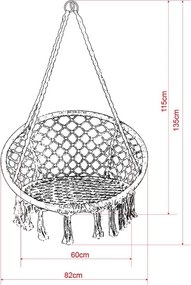 Scaun suspendat Avenberg JAMAICA