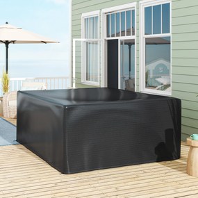 Outsunny Husă pentru mobilier de grădină, rezistentă la iarnă, impermeabilă, anti-UV, prelată 235 x 190 x 90cm Negru | Aosom Romania