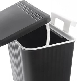 Coș de gunoi negru din plastic 13 l – Orion