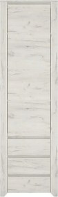 Dulap ANGEL tip 10, alb, PAL melaminat, cu o usa si 3 sertare, 56x40x1