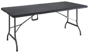 Deuba Masa ratan 180x75x73cm - neagra
