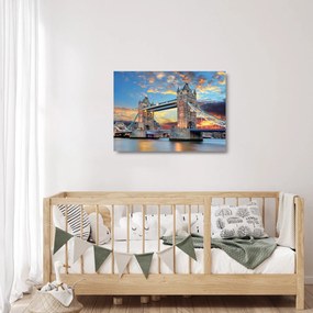 Tablou pe sticlă - Tower Bridge, Londra, Anglia (70x50 cm)