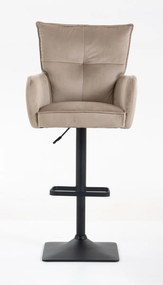 HR250KW Scaun Catifea Latte Bază Neagră