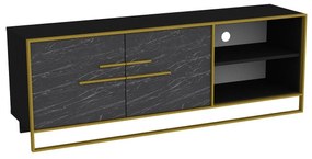 Masă TV/Dulap Poppy 6 (auriu + Negru) . 1102473