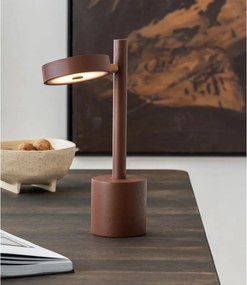 Lampa de masa LED din lemn de frasin maro Okinawa