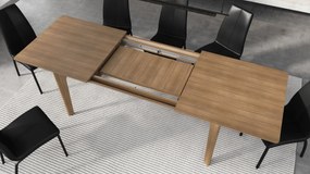 Mazzoni BARI Stejar Maroniu (Caramel) 180x90 cm (+2 inserții 45 cm) - MASĂ DE LEMN ÎN STIL JAPONEZ/SCANDINAV EXTENSIBILĂ PÂNĂ LA 270 cm!