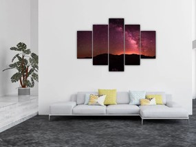 Tablou calea lactee roz (150x105 cm)