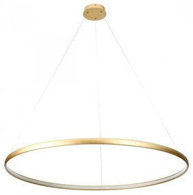 Lustra LED design modern circular CARLO auriu, diametru 120cm