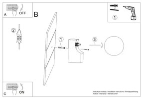 Aplică Sollux SL.1682 BULBO 1xG9/8W/230V fag/alb