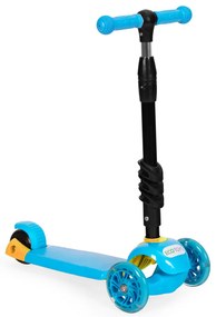 Scuter cu trei roți cu roți Led 3 în 1 albastru