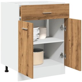 vidaXL Dulap inferior cu sertar “Lyon” stejar artizanal, 60x46x81,5 cm