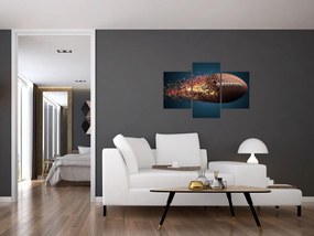 Tablou - Minge de ruggby în acțiune (90x60 cm)