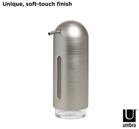 Dozator de săpun lichid argintiu din plastic 350 ml Penguin – Umbra