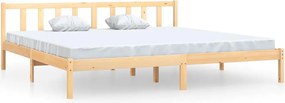vidaXL Cadru de pat Super King, 180x200 cm, lemn masiv de pin